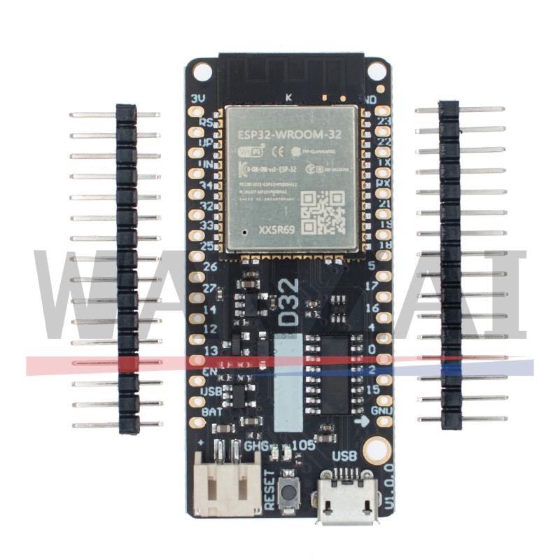 Lolin D32 - Lolin-Wifi付きBluetoothボード,d32,v1.0.0,ベースESP-32, ESP-WROOM-32, 4mb,arduino micropython,互換