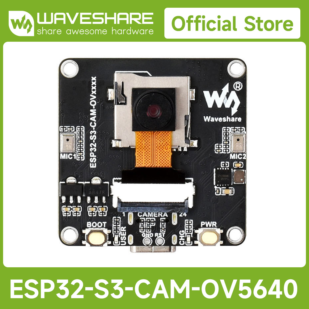 Waveshare Esp32 - Waveshare ESP32-S3 AIoT カメラ開発ボード、統合オーディオ入出力モジュール搭載、外部ディスプレイ接続対応