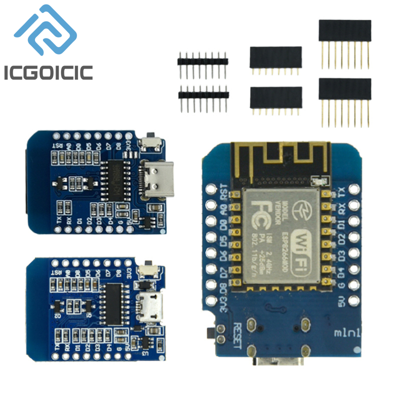 Wemos D1 - Mini-nodemcu d1開発ボード,4mバイト,wifi,lua,モノのインターネット,ベースのesp8266,wemos