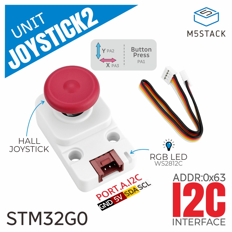 M5Stack 公式 I2c ジョイスティック 2 ユニット - M5Stack のレビューと価格